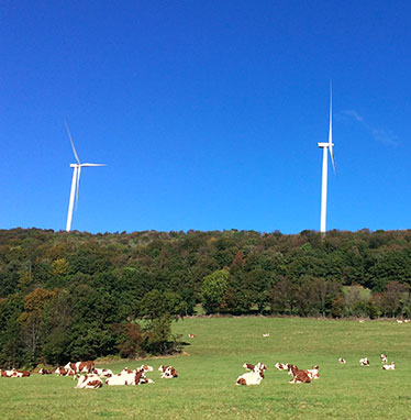 Mise en service du parc éolien de Lomont-Vellerot Velocita