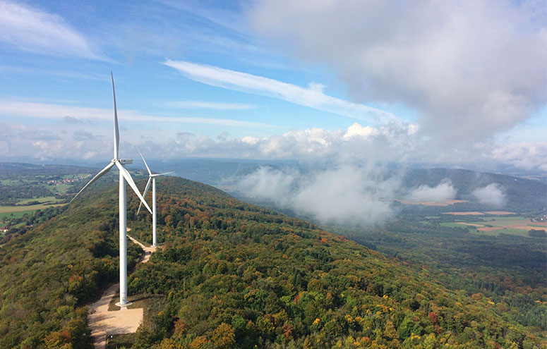 Les monts du Lomont windfarm