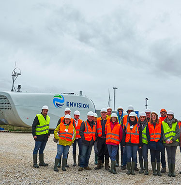 Visit to the "Entre Tille et Venelle" wind farm construction site