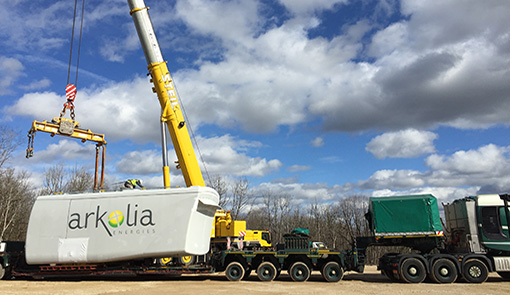 Lifting à wind turbine