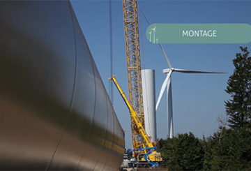 Chantier du parc éolien de Lomont Crosey